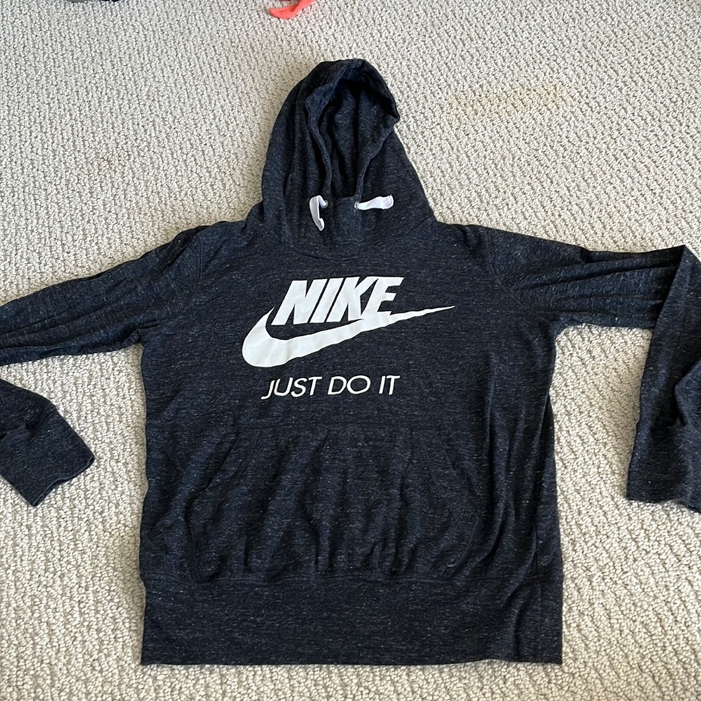 Nike dark grey hoodie